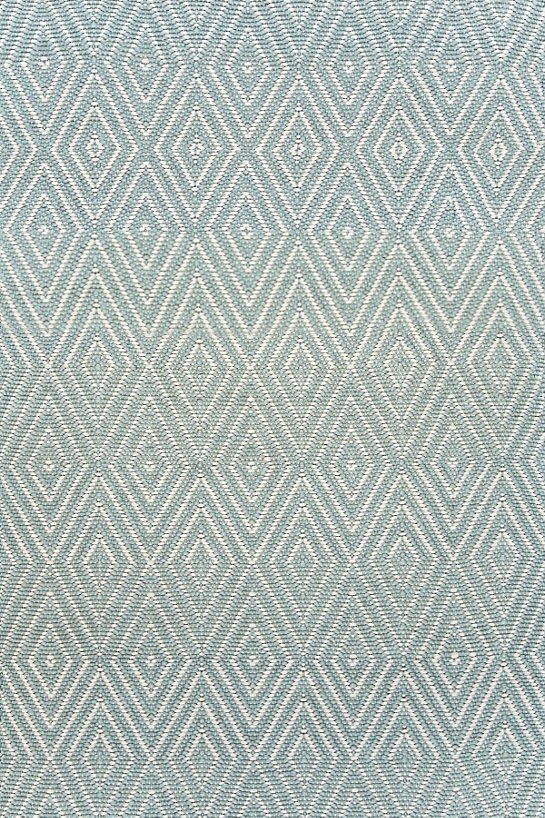 Diamond Light Blue/Ivory Indoor/Outdoor Rug - 8.5' x 11' - Image 0