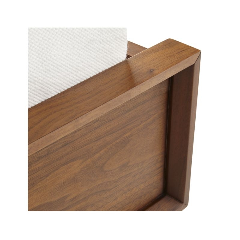 Tate Walnut Queen Wood Bed - Image 1