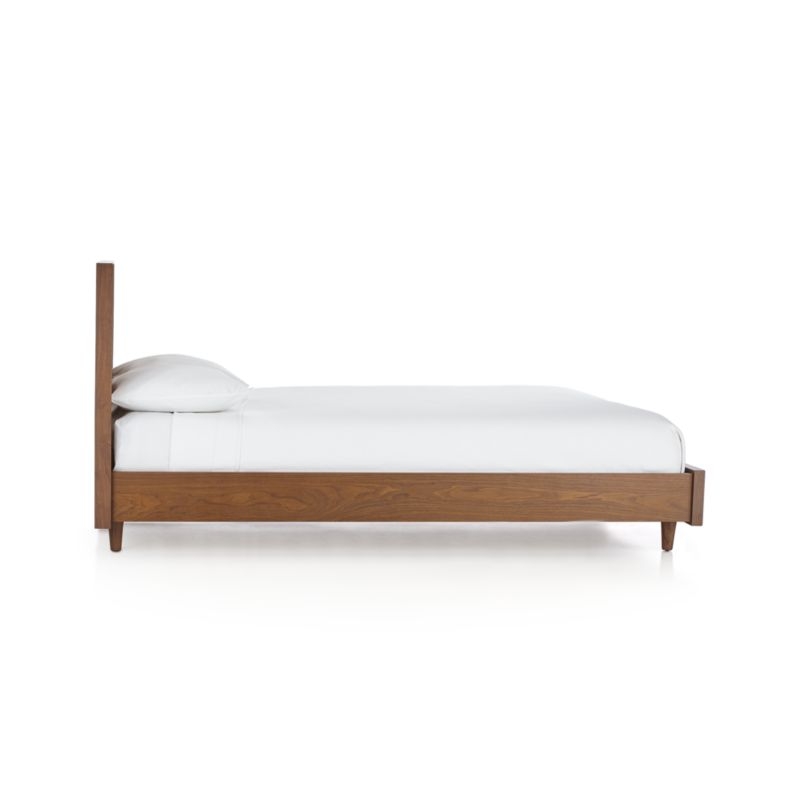 Tate Walnut Queen Wood Bed - Image 3