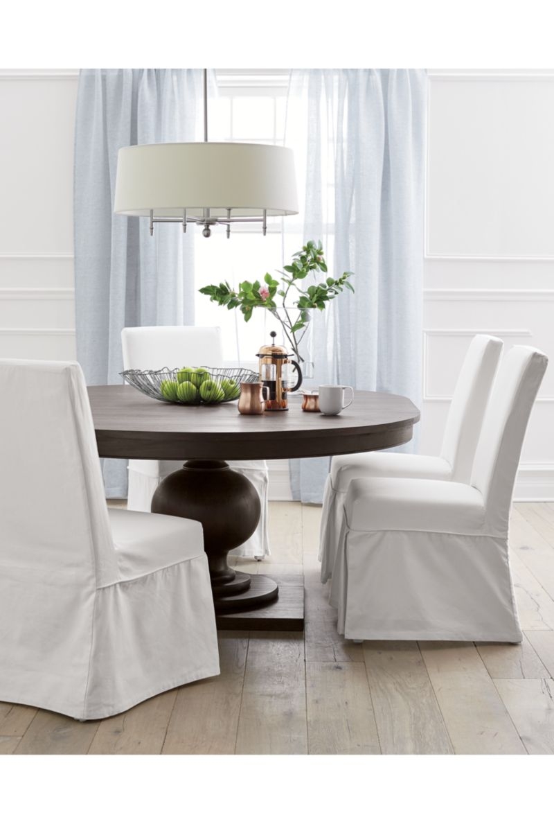 Slip White Slipcovered Dining Chair - Image 2