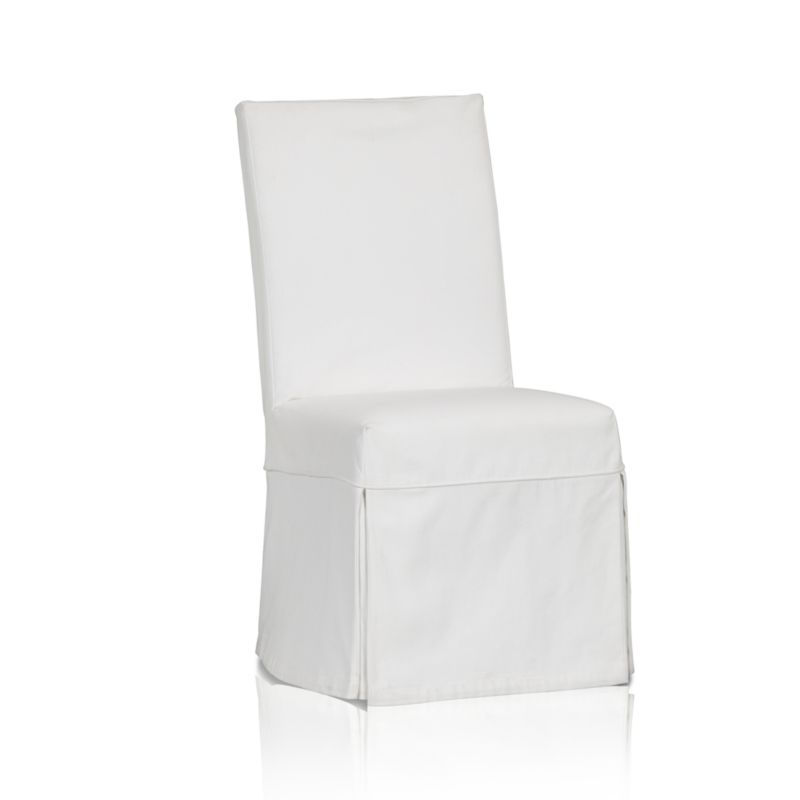 Slip White Slipcovered Dining Chair - Image 8