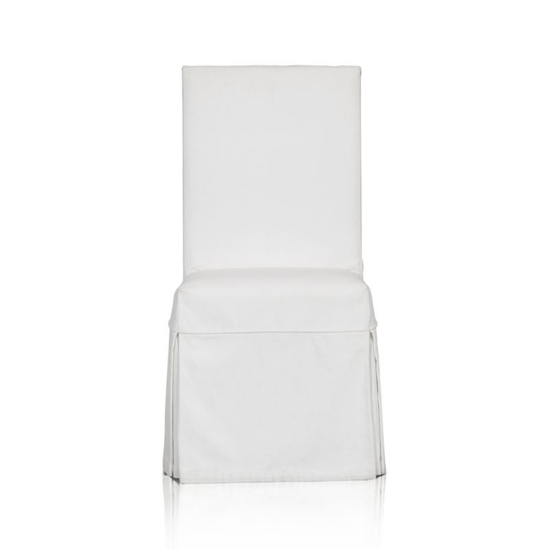 Slip White Slipcovered Dining Chair - Image 9