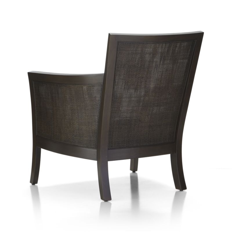 Blake Carbon Grey Chair with Leather Cushion In Libby, Mushroom - Image 4