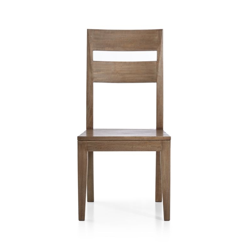 Basque Light Brown Solid Wood Side Chair - Image 0