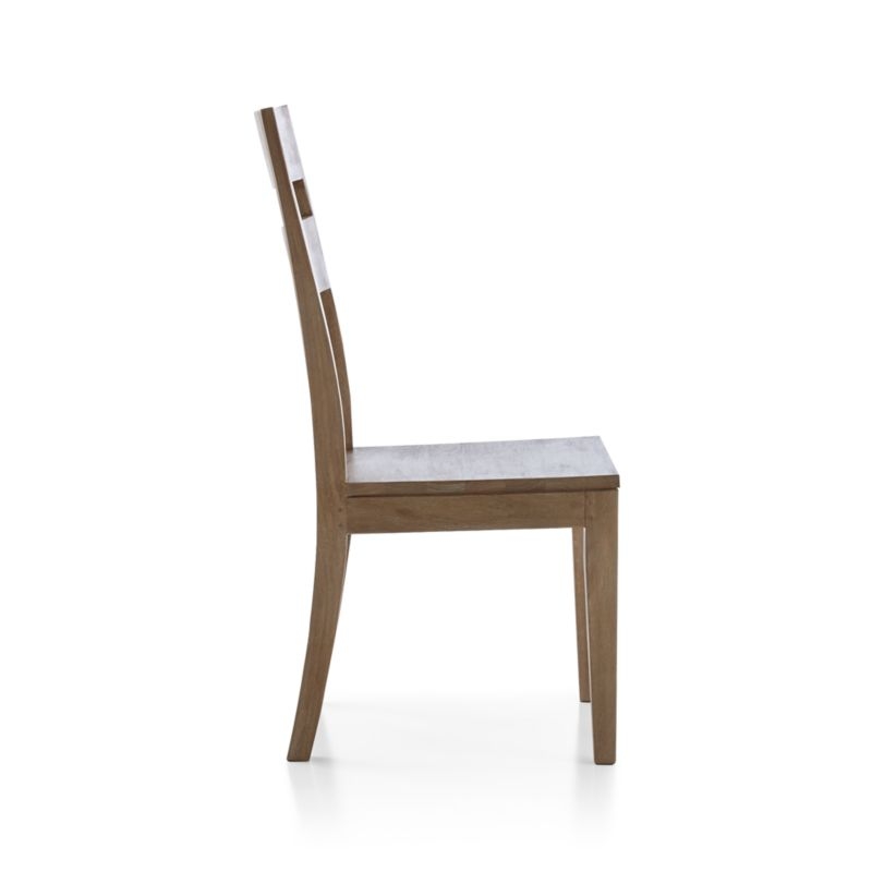 Basque Light Brown Solid Wood Side Chair - Image 4