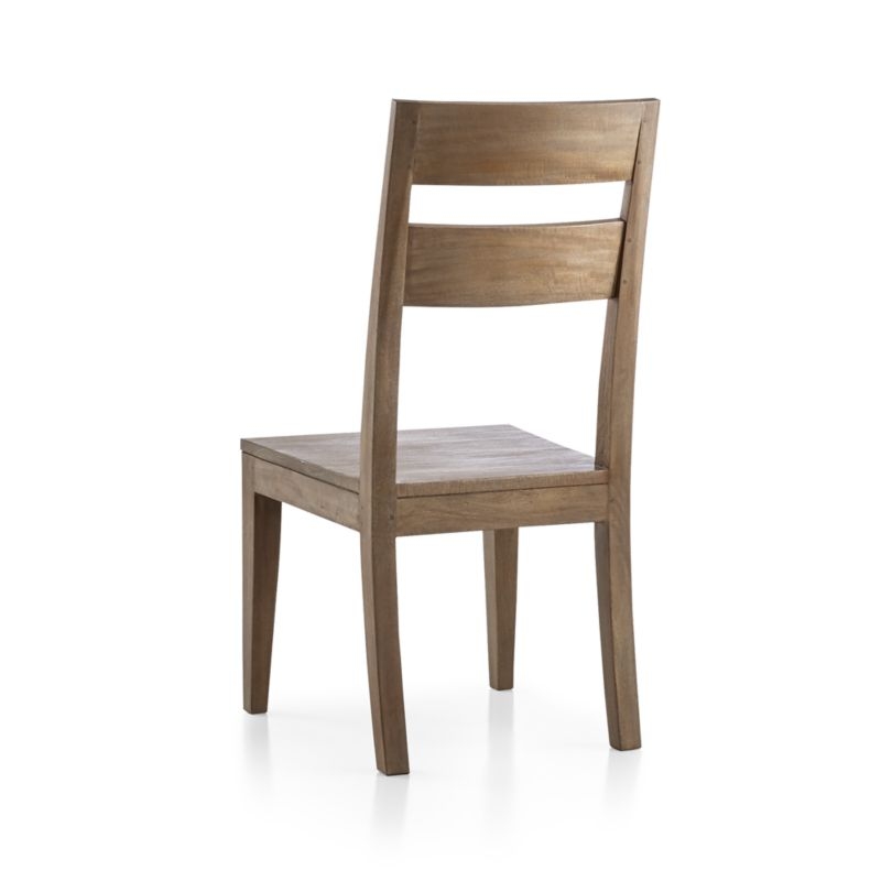 Basque Light Brown Solid Wood Side Chair - Image 5