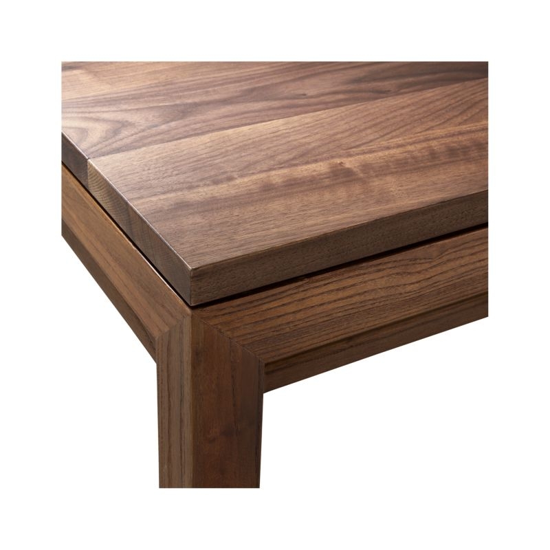 Parsons Walnut Top/ Elm Base 48x28 Dining Table - Image 1