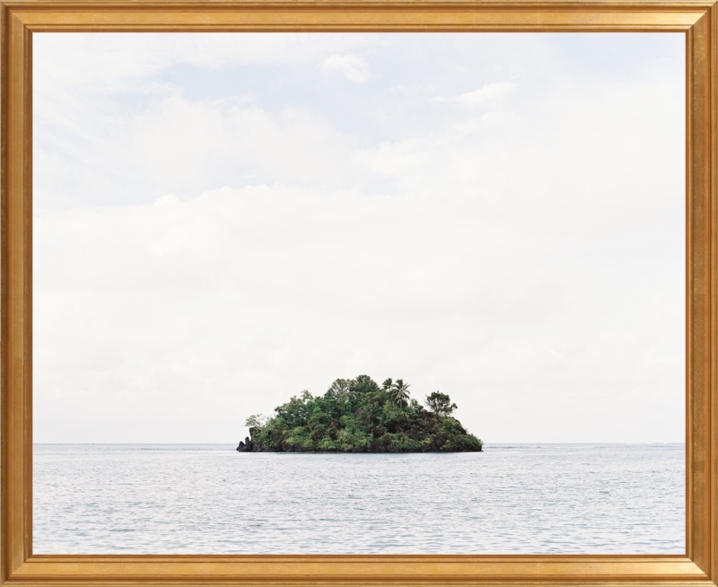 Island - 29" x 24" - Gold Leaf Frame, No mat - Image 0