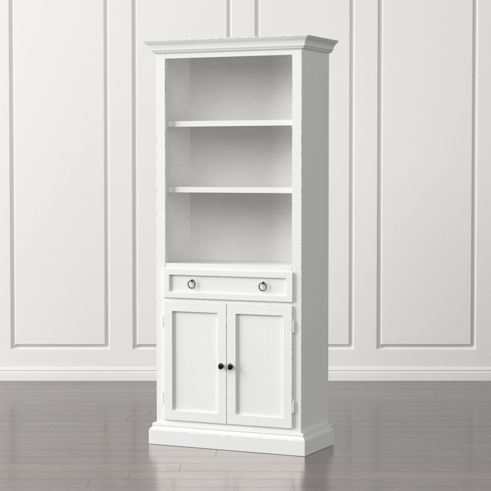 Cameo White Storage Bookcase - MTO - Image 0