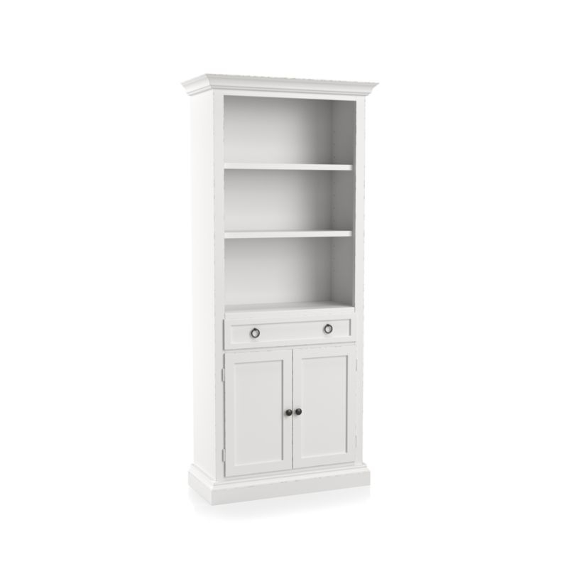 Cameo White Storage Bookcase - MTO - Image 1