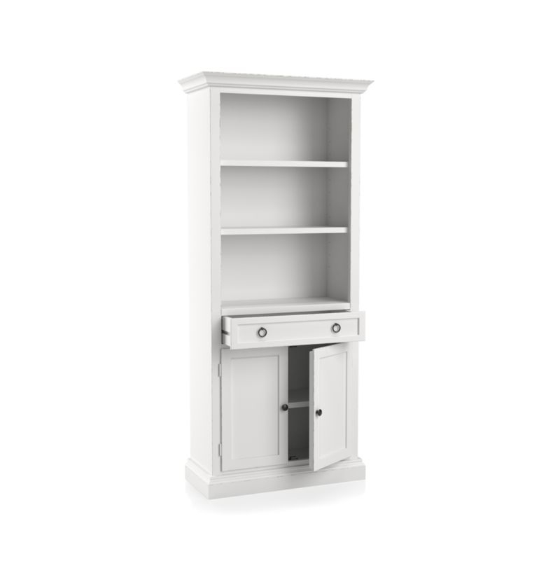 Cameo White Storage Bookcase - MTO - Image 2