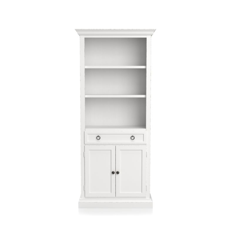 Cameo White Storage Bookcase - MTO - Image 4
