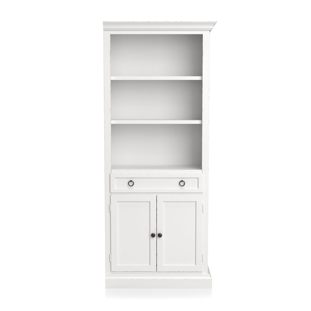Cameo White Right Storage Bookcase - Image 0