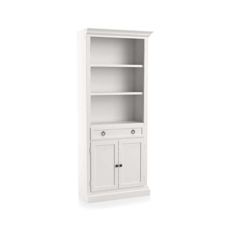 Cameo White Right Storage Bookcase - Image 1
