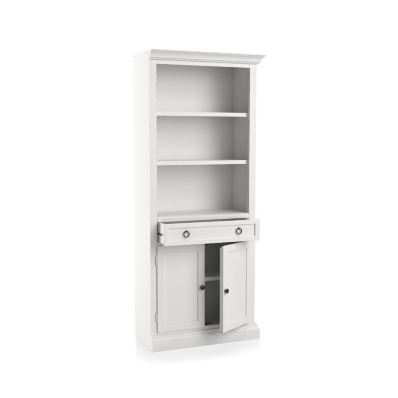 Cameo White Right Storage Bookcase - Image 2
