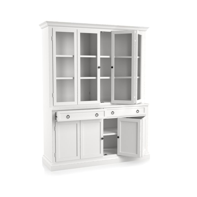 Cameo 2-Piece White Glass Door Wall Unit - Image 3