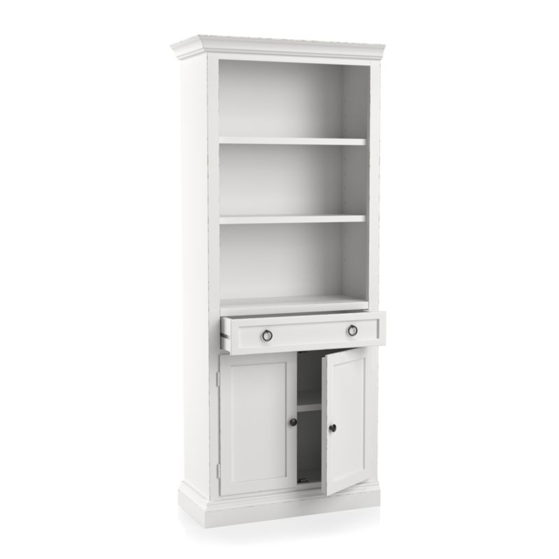 Cameo White Left Storage Bookcase - Image 2