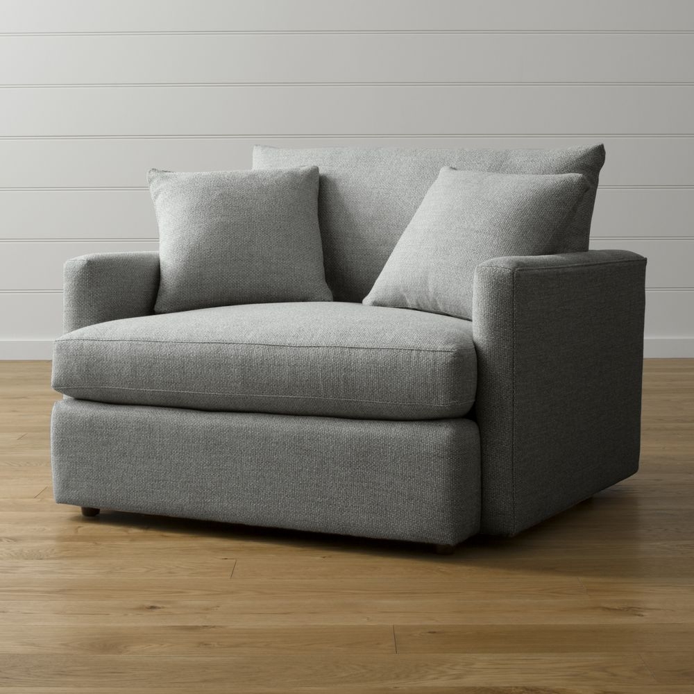 Lounge II Chair and a Half- Taft, Steel - Image 0