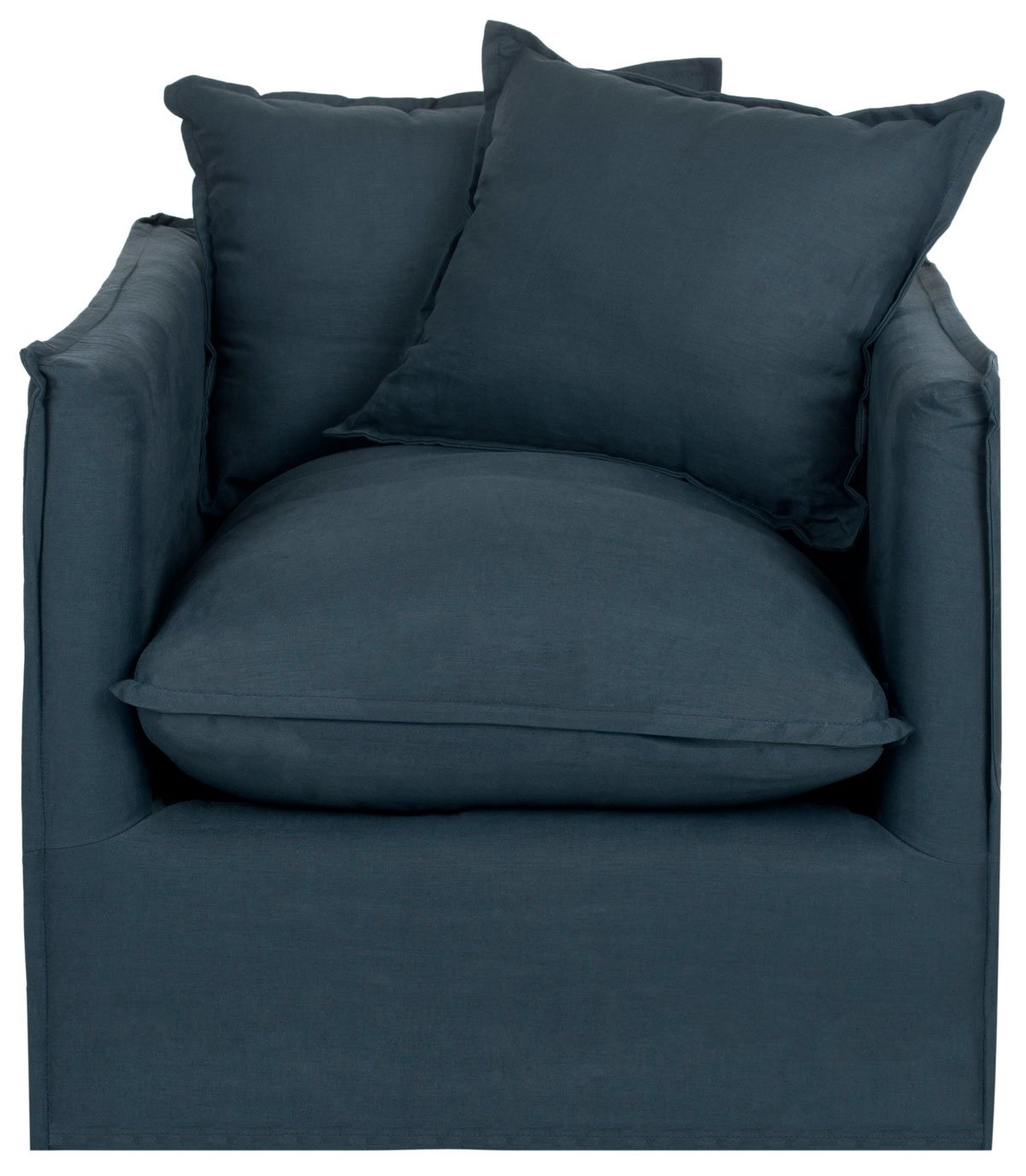 Joey Arm Chair - Blue/Black - Safavieh - Image 2