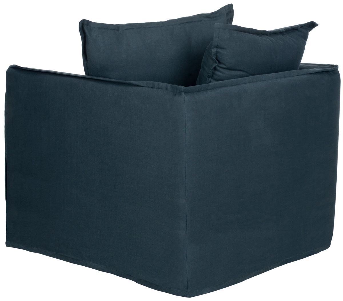 Joey Arm Chair - Blue/Black - Safavieh - Image 3