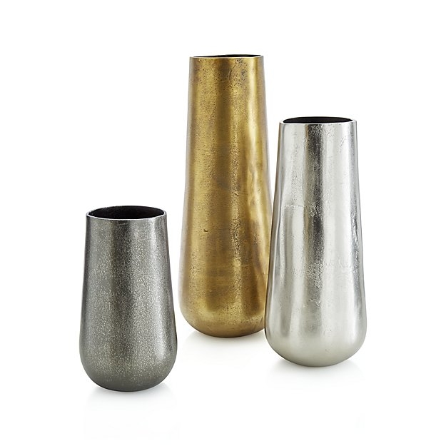 Element Metal Silver Vase - Image 2