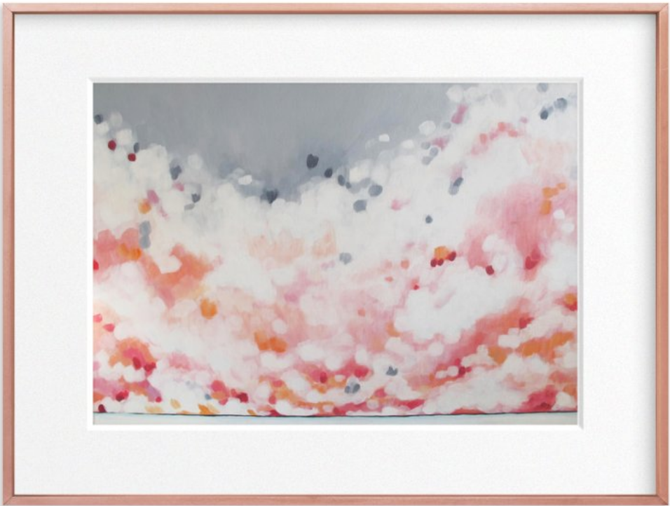 Orange Bliss, Rose Gold Frame, Matted - Image 0