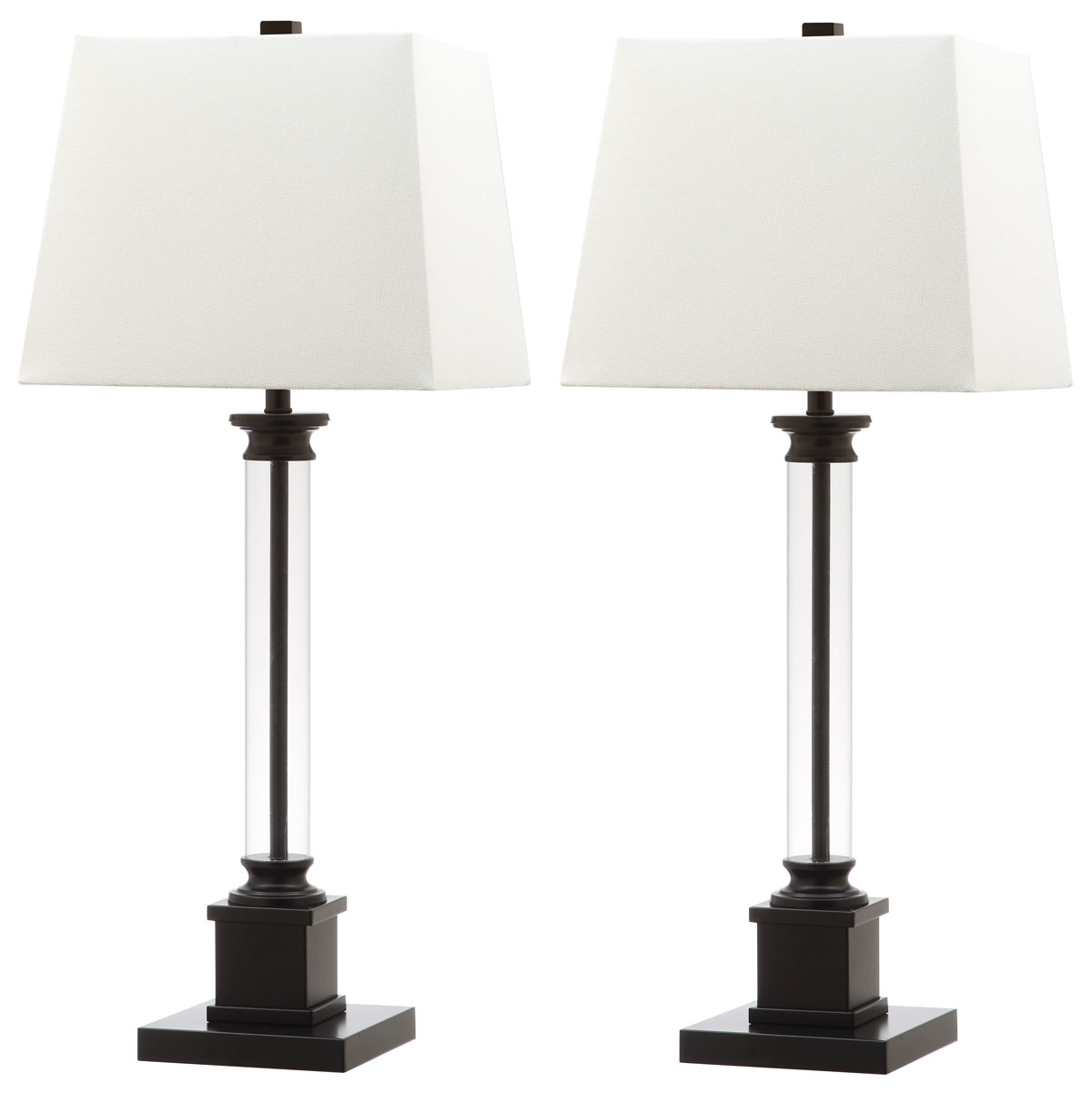Davis 30.5-Inch H Table Lamp - Black/Clear - Arlo Home - Image 0