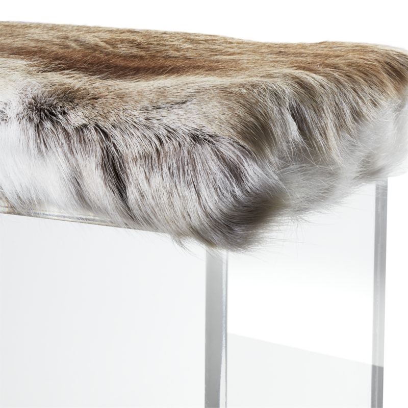 Reindeer Hide Acrylic Bench - Image 5