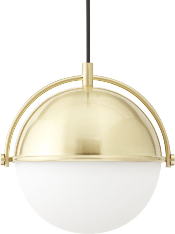 Globe Small Brass Pendant Light - Image 2