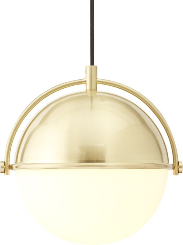 Globe Small Brass Pendant Light - Image 3