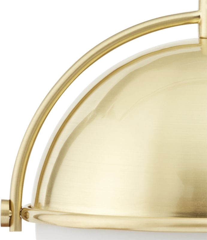 Globe Small Brass Pendant Light - Image 4
