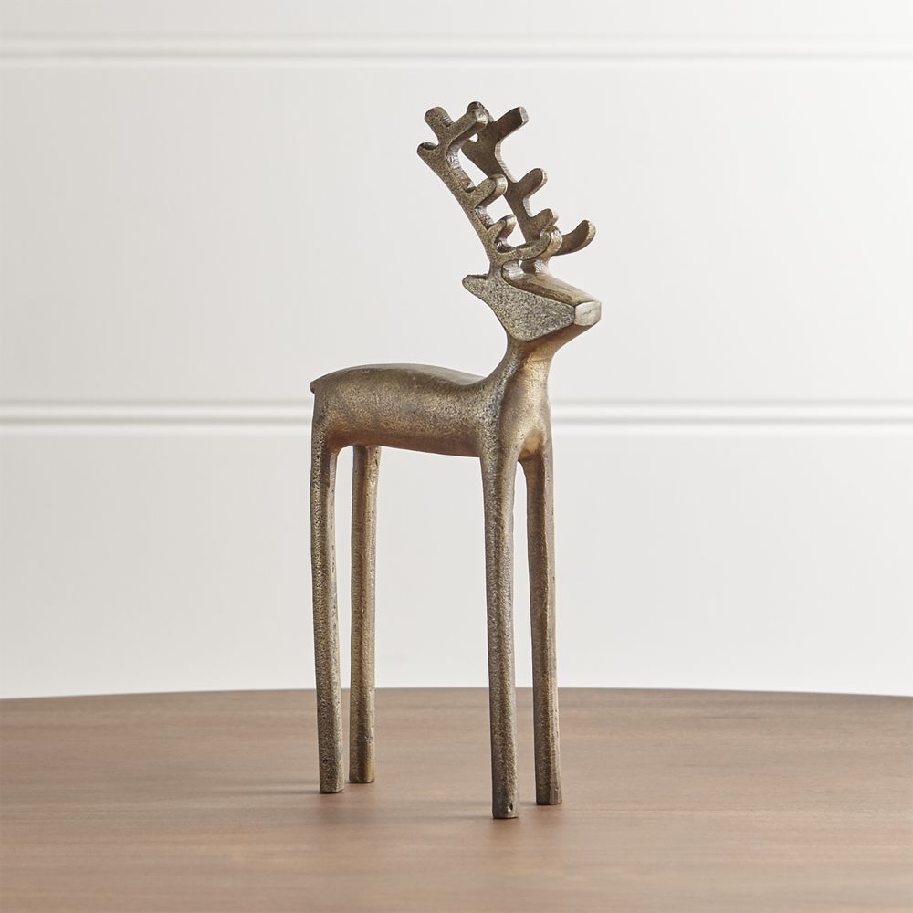 10.5" Brass Reindeer - Image 0