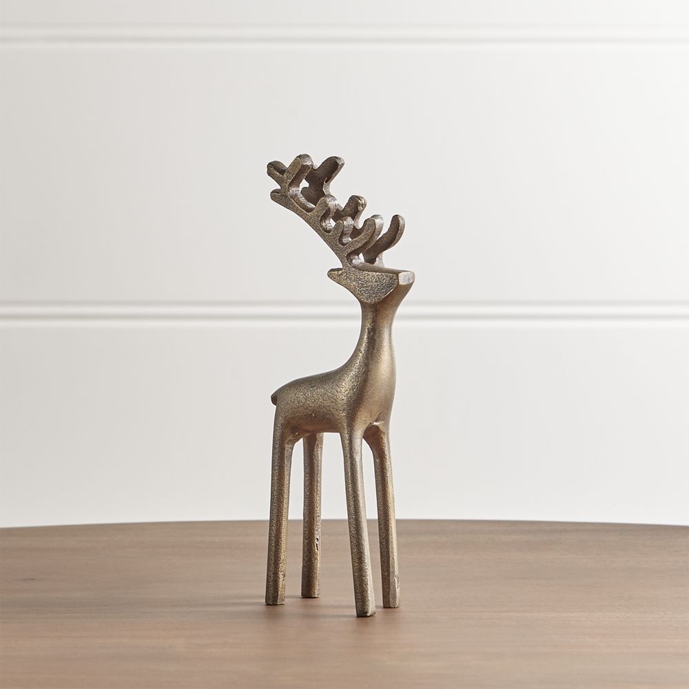 9" Brass Reindeer - Image 0