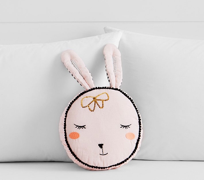 The Emily & Meritt Bunny Shaped Decorative Pillow - Image 0