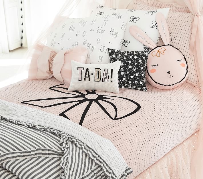 The Emily & Meritt Bunny Shaped Decorative Pillow - Image 1