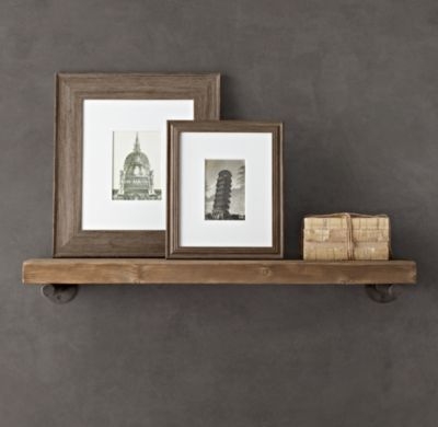 Reclaimed Wood Wall Shelf - 52" - Image 0