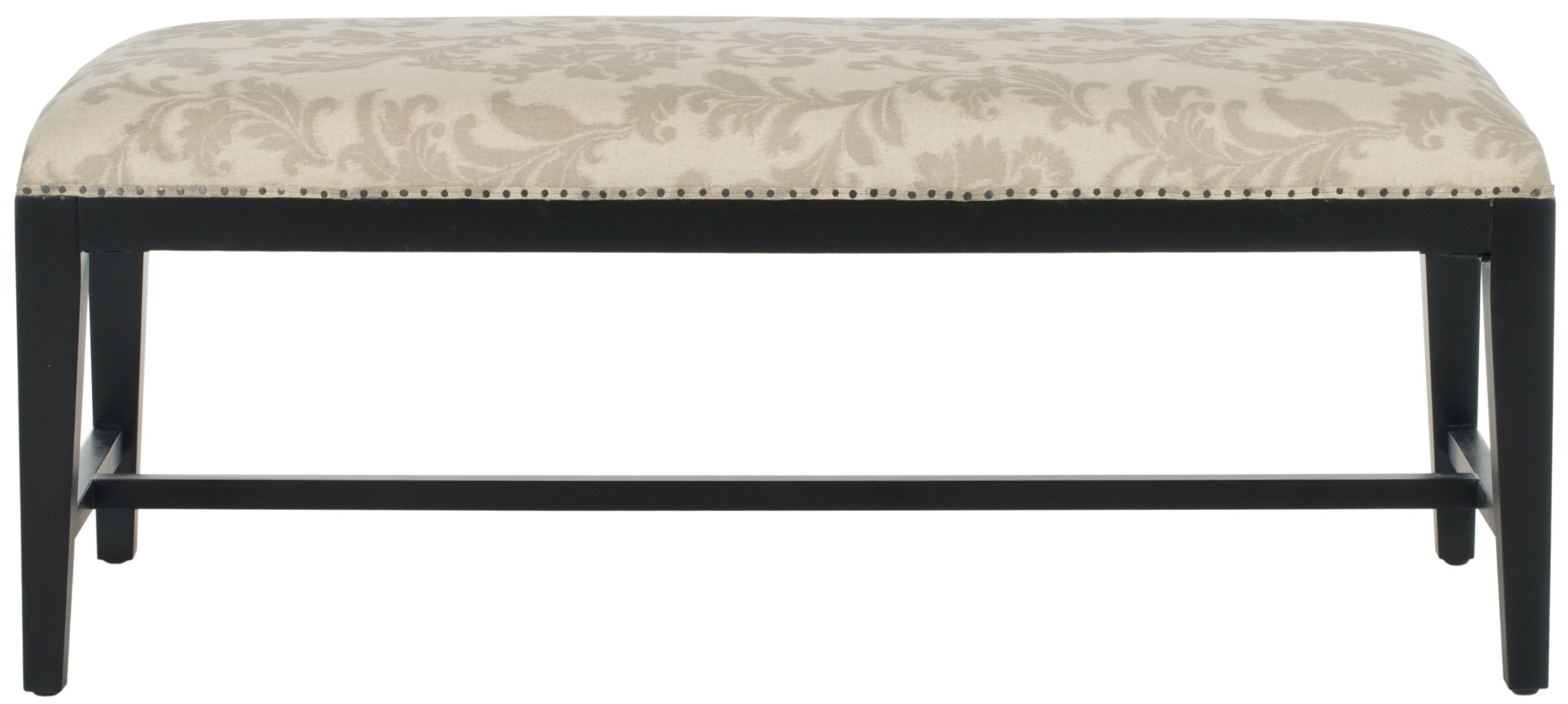 Zambia Bench - Taupe And Beige Print - DISCONTINUED - Image 0