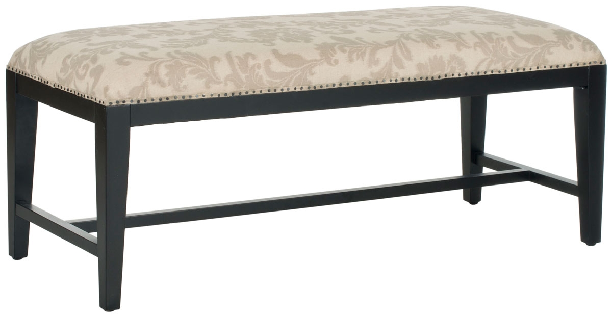 Zambia Bench - Taupe And Beige Print - DISCONTINUED - Image 2