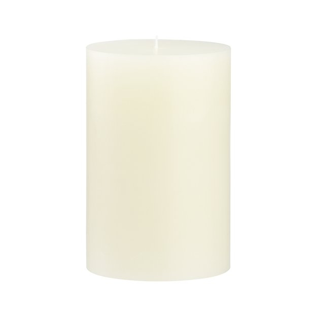 Ivory Pillar Candle 3x4 - Image 0