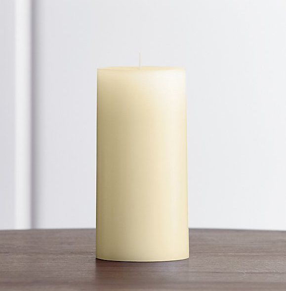 Ivory Pillar Candle 3x6 - Image 1
