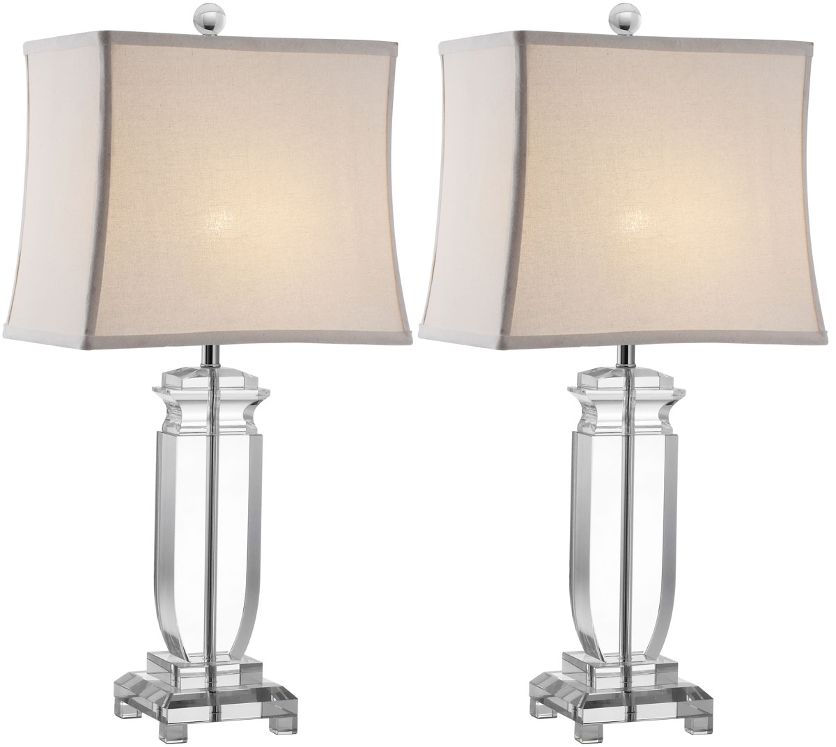 Olympia 24-Inch H Crystal Table Lamp - Clear - Arlo Home - Image 1