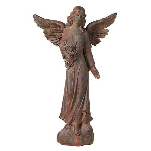 English Tudor Garden Angel 41 1/2" High Patio Outdoor Statue - Image 0