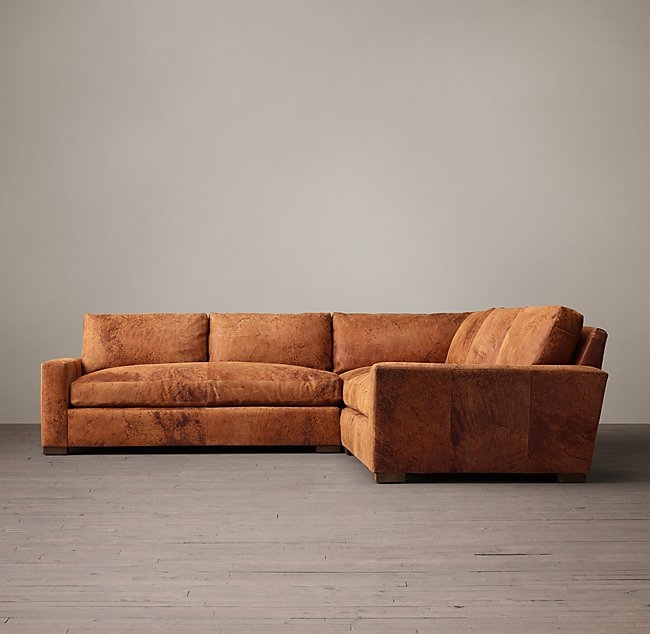 Preconfigured Maxwell Leather Corner Sectional - Image 0