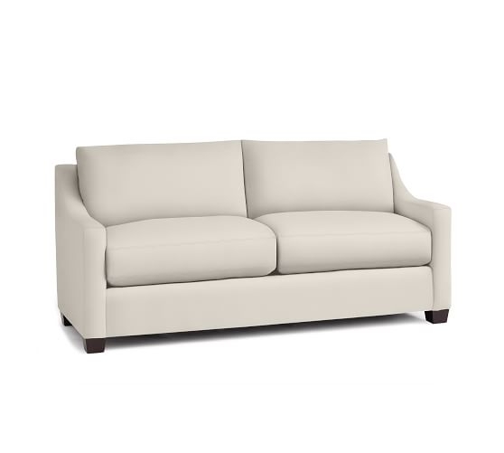 York Slope Arm Sofa, Twill Cream - Image 0