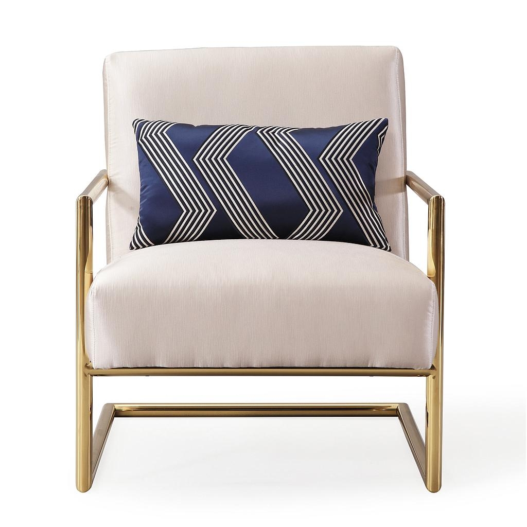 Lyla Beige Linen Chair - Image 1