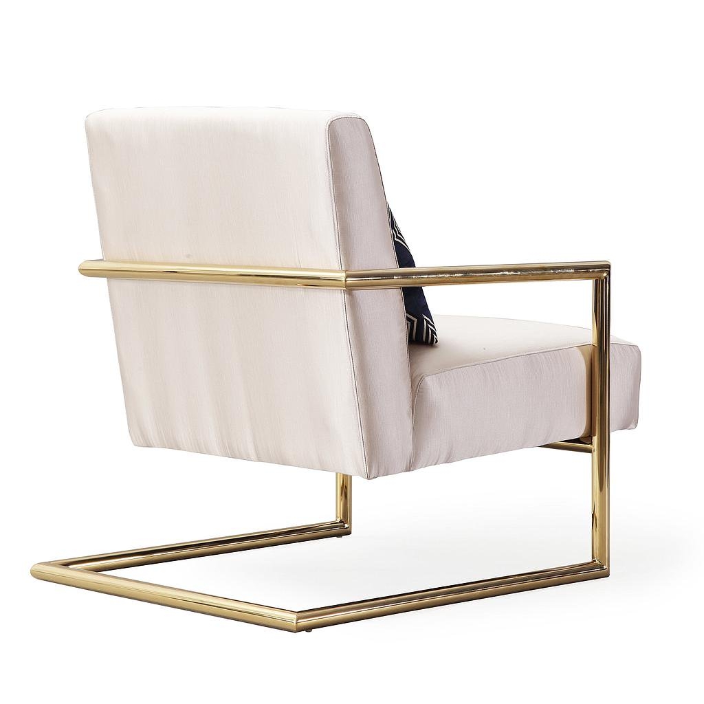 Lyla Beige Linen Chair - Image 8