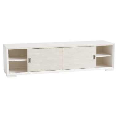 Callum Media Console, Water-Based Simply White/ Weathered White - Image 1