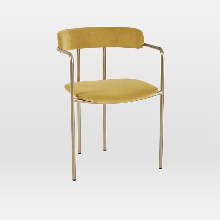 Lenox Dining Chair, Velvet Wasabi - Image 0