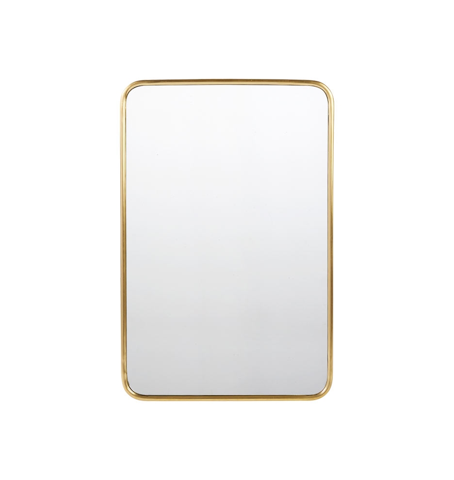 20" x 30" Metal Framed Mirror - Rounded Rectangle - Image 0