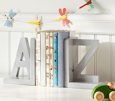 Gray A-Z Bookend - Image 0